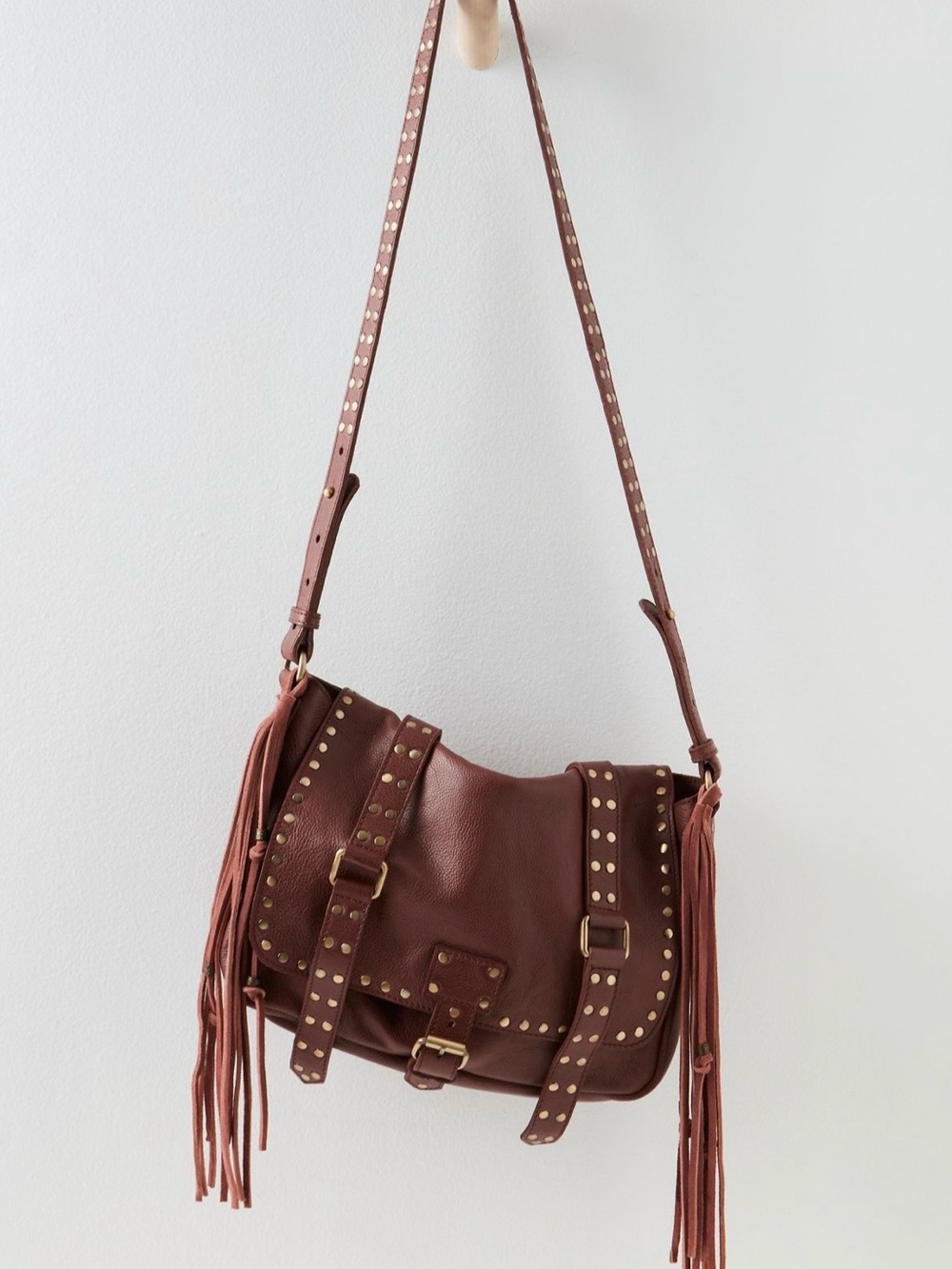 WE THE FREE Studded Messenger Bag Tote in Cinnamon - Picture 8 of 16